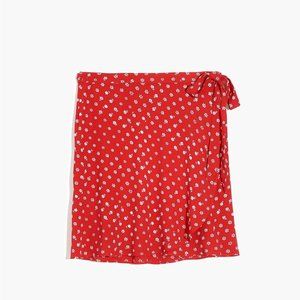 Madewell Wrap Mini Skirt in Floral Bandana Flower